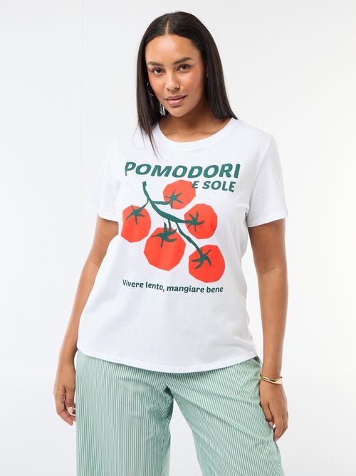Camiseta de manga corta estampada - Kiabi