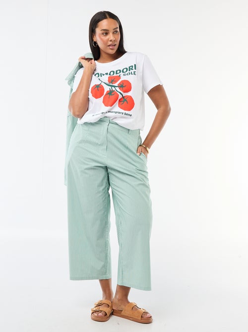 Camiseta de manga corta estampada - Kiabi