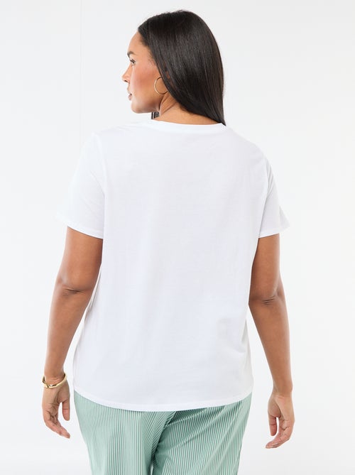 Camiseta de manga corta estampada - Kiabi