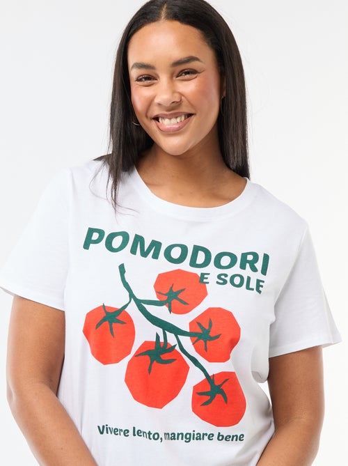 Camiseta de manga corta estampada - Kiabi
