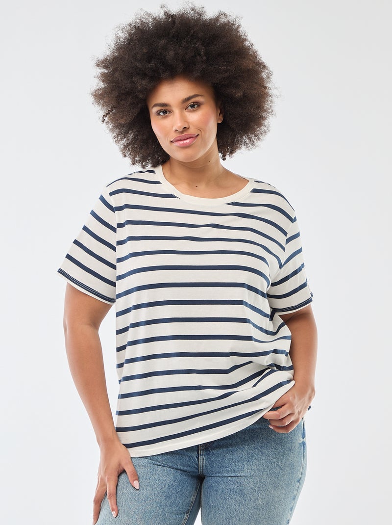 Camiseta de manga corta estampada Blanco - Kiabi