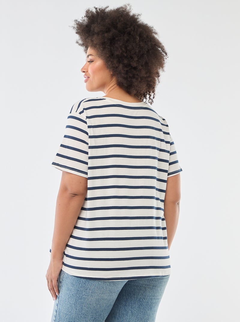 Camiseta de manga corta estampada Blanco - Kiabi