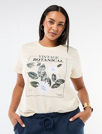 Camiseta de manga corta estampada