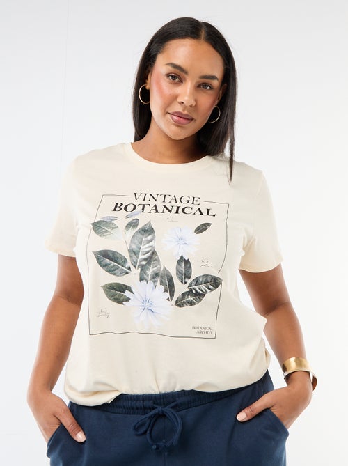 Camiseta de manga corta estampada - Kiabi