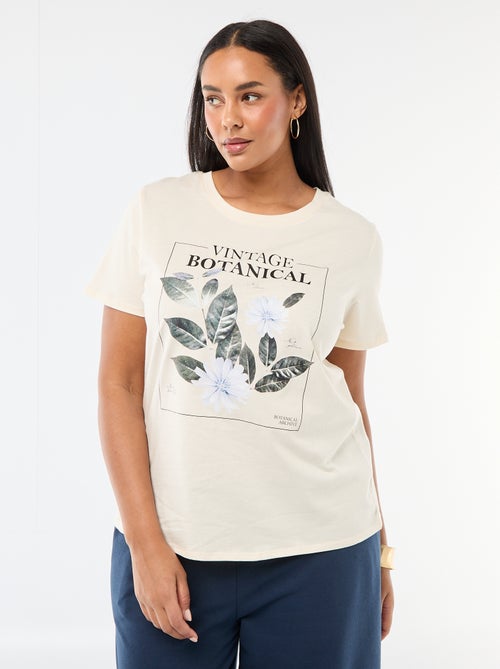 Camiseta de manga corta estampada - Kiabi