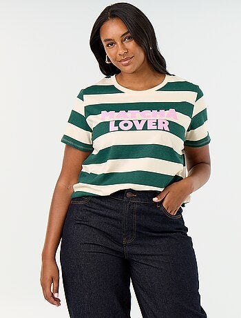Camiseta de manga corta estampada