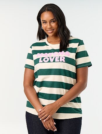 Camiseta de manga corta estampada
