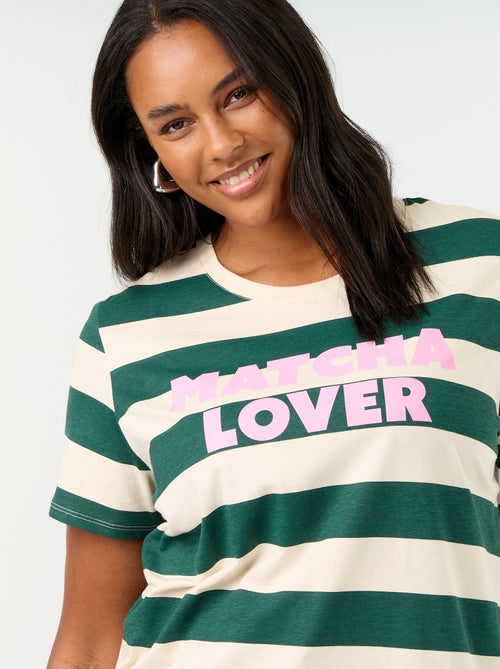 Camiseta de manga corta estampada - Kiabi