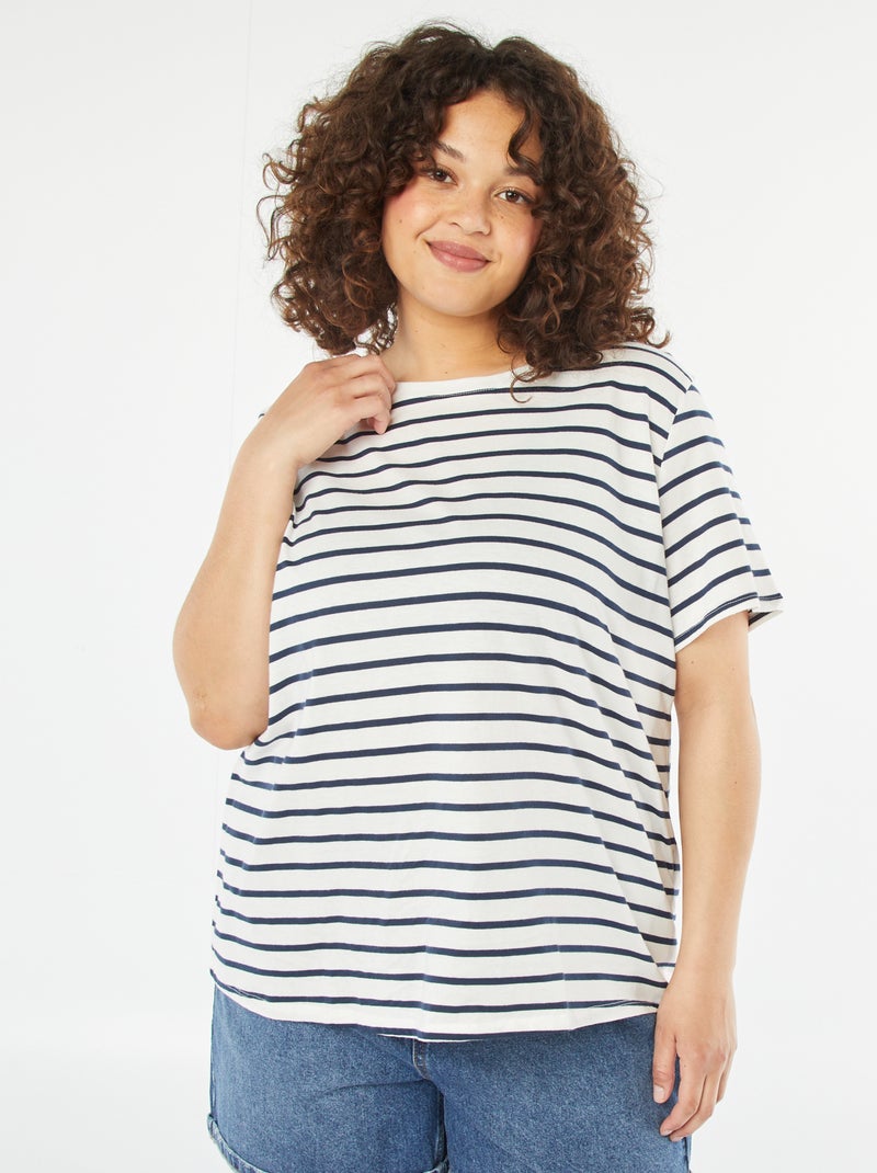 Camiseta de manga corta estampada BLANCO - Kiabi