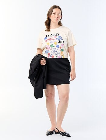 Camiseta de manga corta estampada