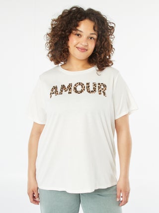 Camiseta de manga corta estampada
