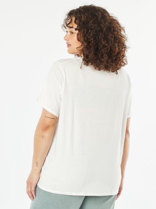 Camiseta de manga corta estampada - Kiabi
