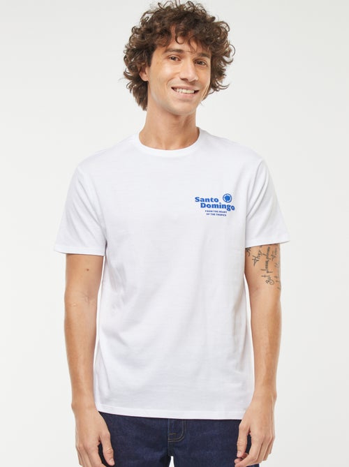 Camiseta de manga corta estampada - Kiabi