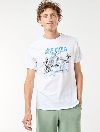 Camiseta de manga corta estampada