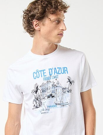 Camiseta de manga corta estampada