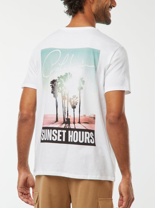 Camiseta de manga corta estampada - Kiabi