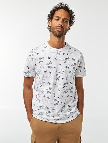 Camiseta de manga corta estampada