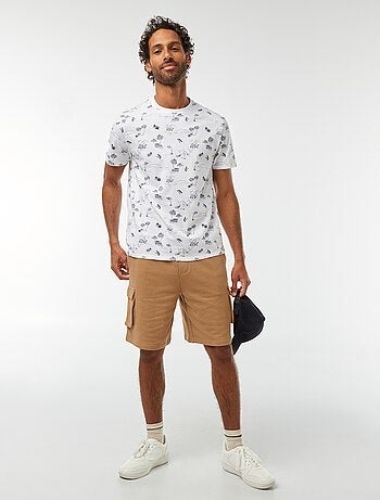 Camiseta de manga corta estampada