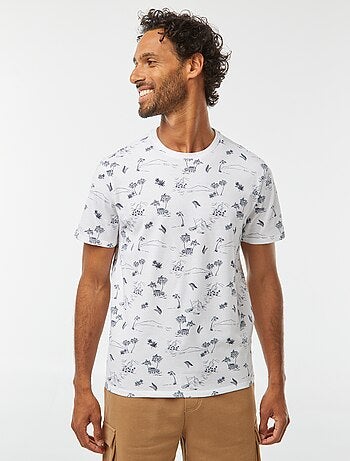 Camiseta de manga corta estampada