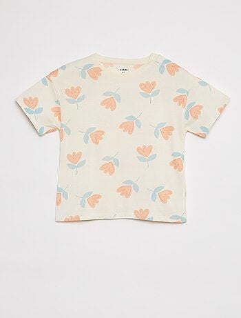Camiseta de manga corta estampada
