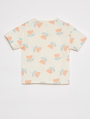 Camiseta de manga corta estampada