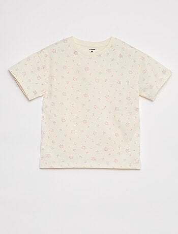 Camiseta de manga corta estampada