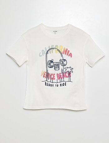 Camiseta de manga corta estampada
