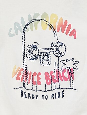 Camiseta de manga corta estampada