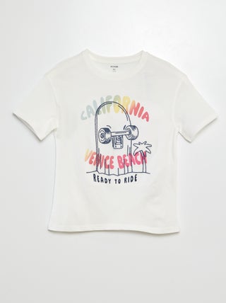 Camiseta de manga corta estampada
