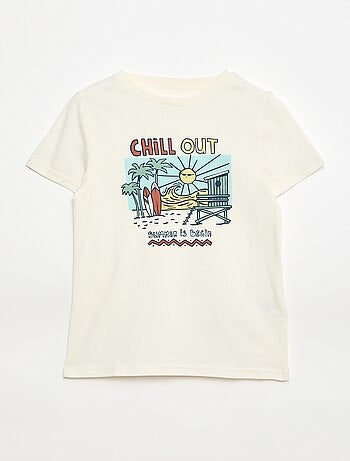 Camiseta de manga corta estampada