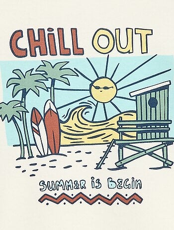 Camiseta de manga corta estampada