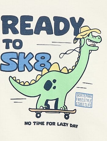 Camiseta de manga corta estampada