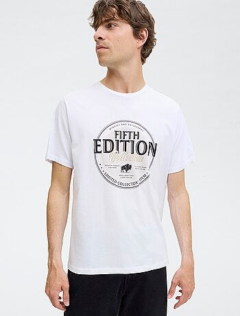Camiseta de manga corta estampada