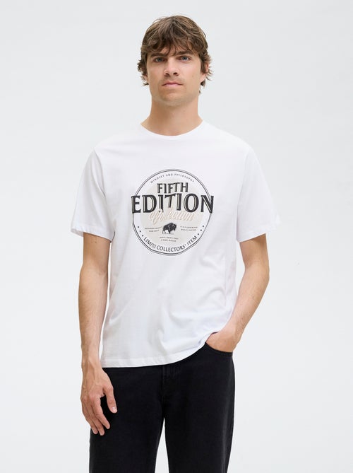 Camiseta de manga corta estampada - Kiabi