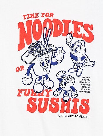 Camiseta de manga corta estampada