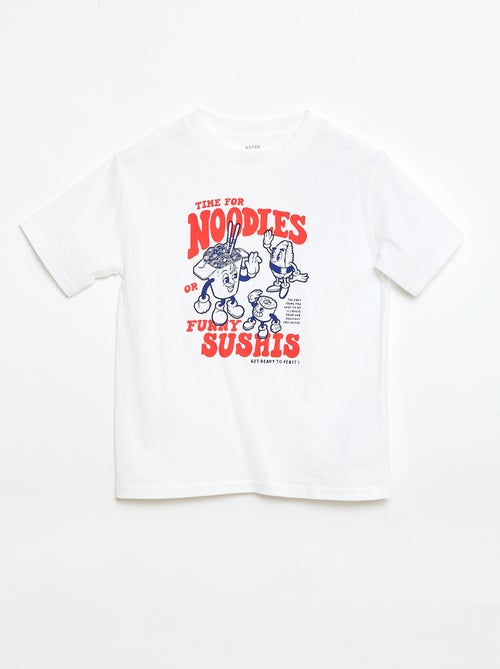 Camiseta de manga corta estampada - Kiabi