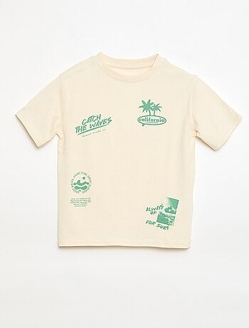 Camiseta de manga corta estampada