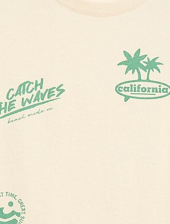 Camiseta de manga corta estampada