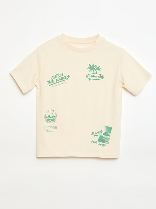 Camiseta de manga corta estampada - Kiabi