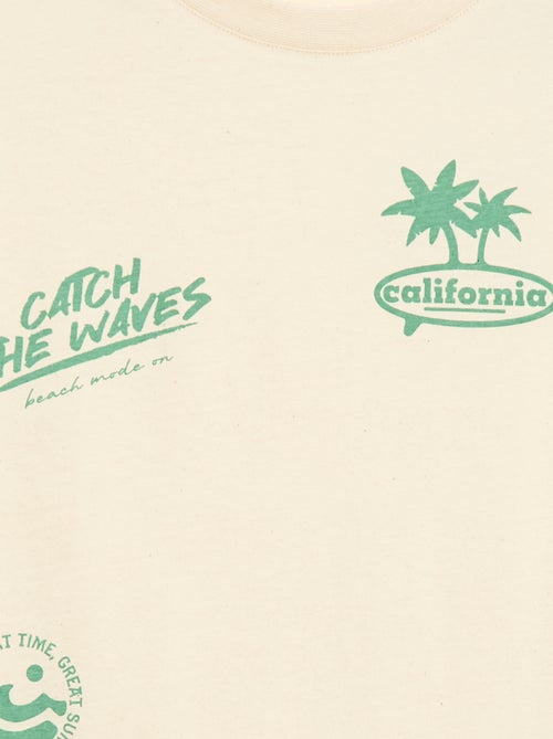 Camiseta de manga corta estampada - Kiabi