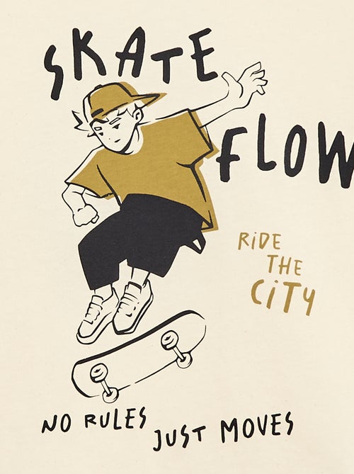 Camiseta de manga corta estampada - Kiabi