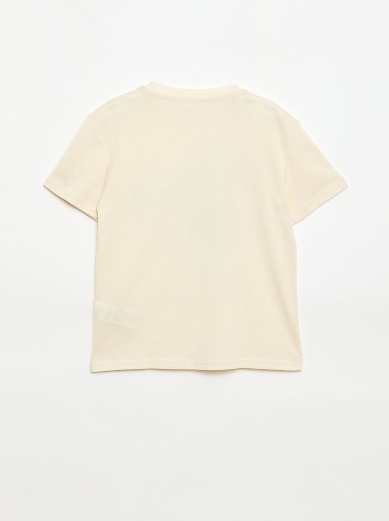 Camiseta de manga corta estampada Blanco - Kiabi