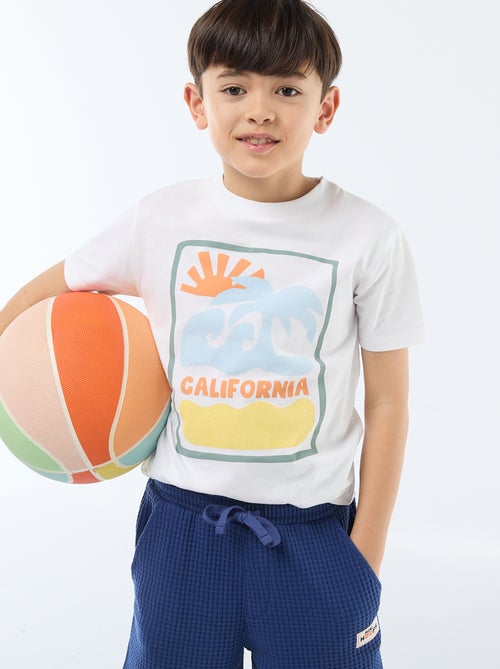 Camiseta de manga corta estampada - Kiabi