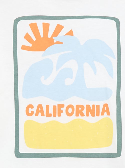 Camiseta de manga corta estampada - Kiabi