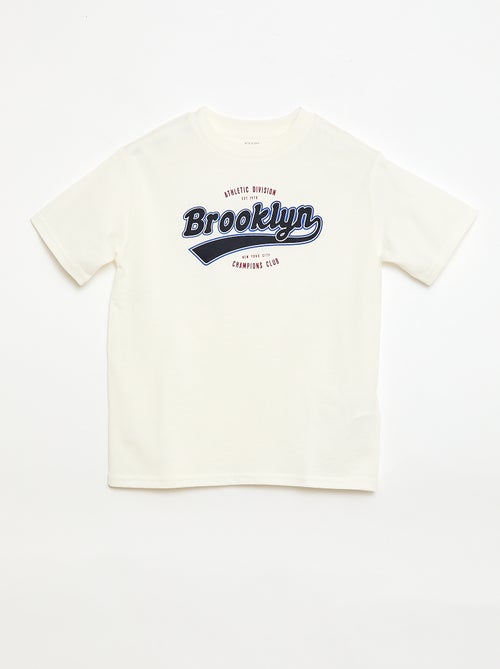 Camiseta de manga corta estampada - Kiabi