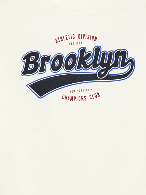 Camiseta de manga corta estampada - Kiabi