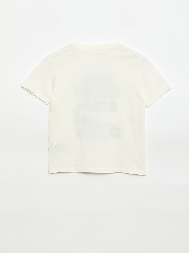 Camiseta de manga corta estampada Blanco - Kiabi