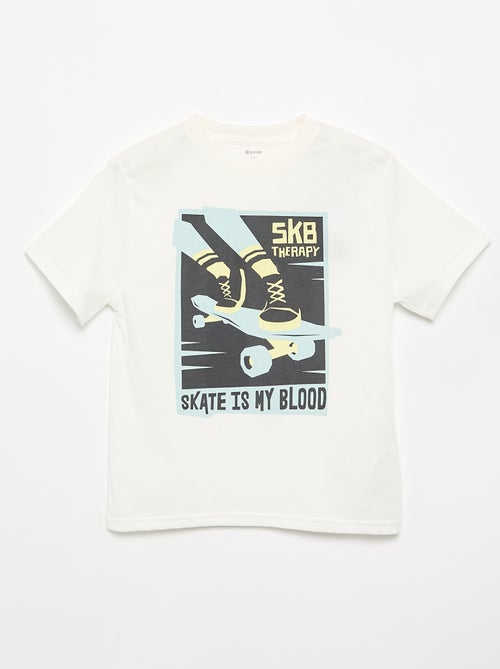 Camiseta de manga corta estampada - Kiabi Camiseta de manga corta estampada - Kiabi
