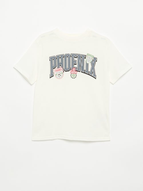 Camiseta de manga corta estampada - Kiabi