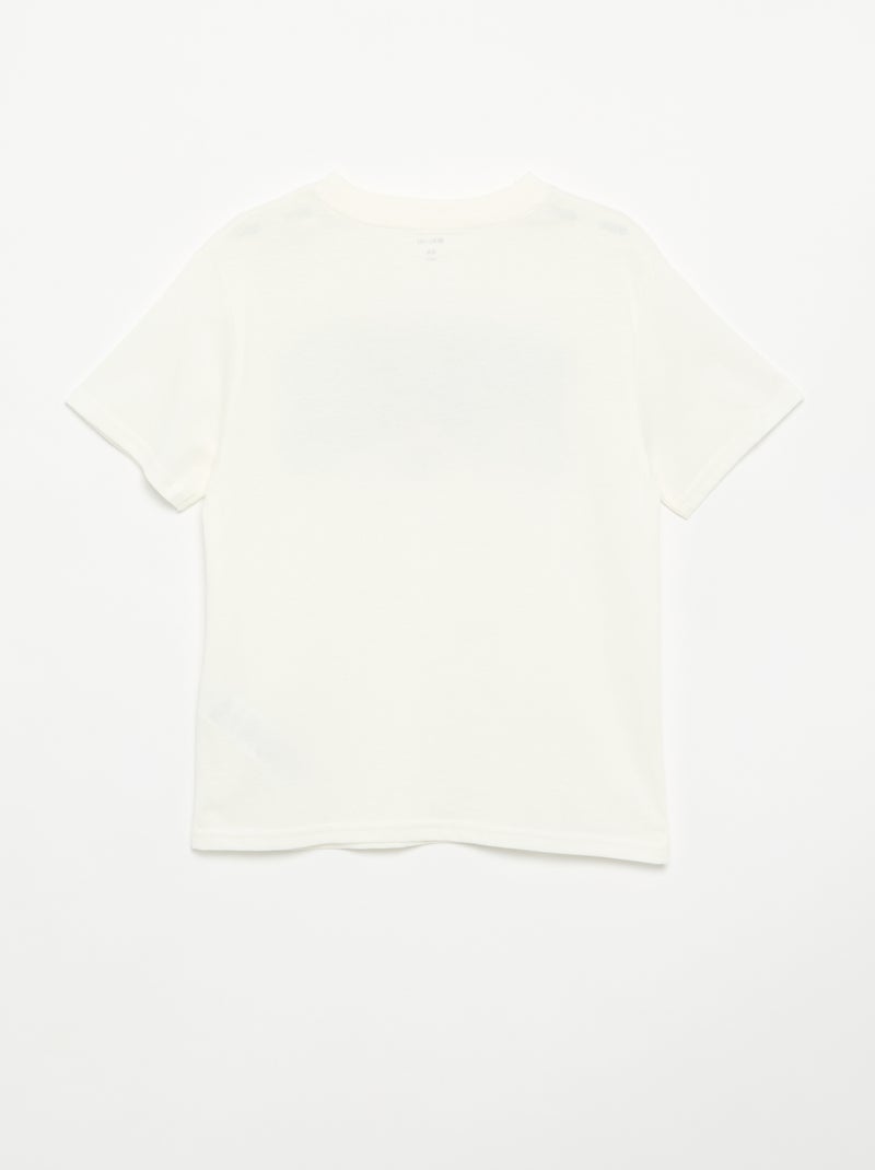 Camiseta de manga corta estampada Blanco - Kiabi